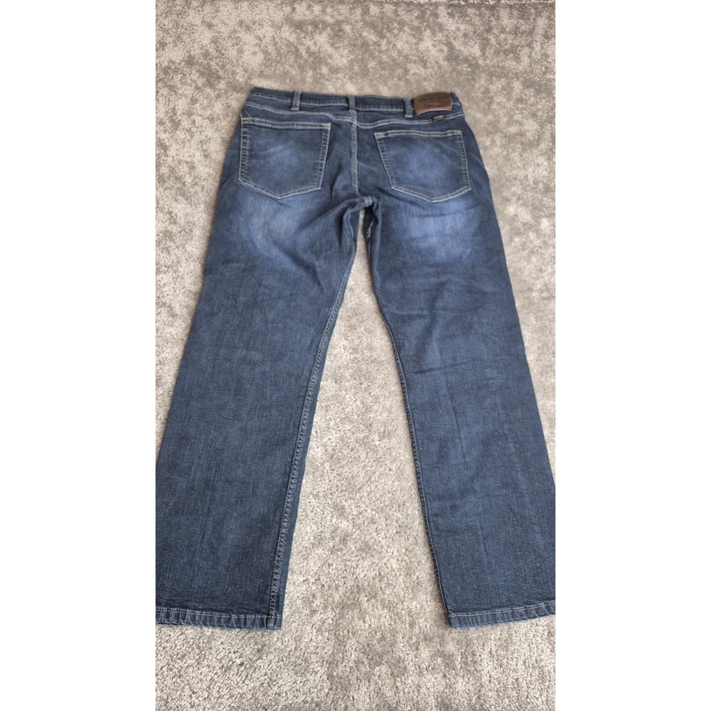 Wrangler Five Star Premium Denim Straight Fit‎ Jeans Men's 34x29 Blue Dark Wash